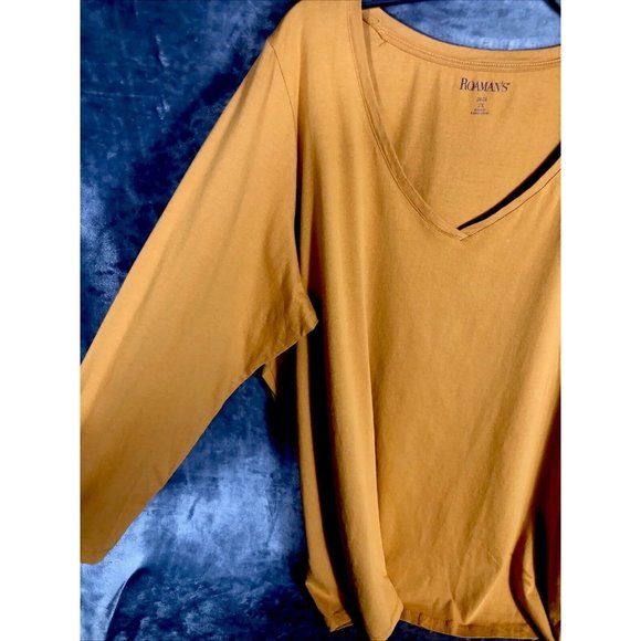 Rodman”s Shirt Women’s Adult Size 2X 26/28 Long Sleeve Oversized Comfort V Neck - Picture 2 of 10